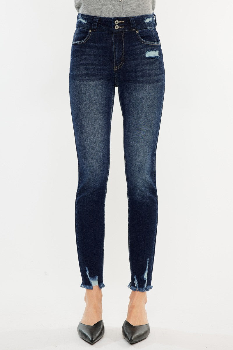 Luvin My Raw Hem High Waist Jeans (0-22W)