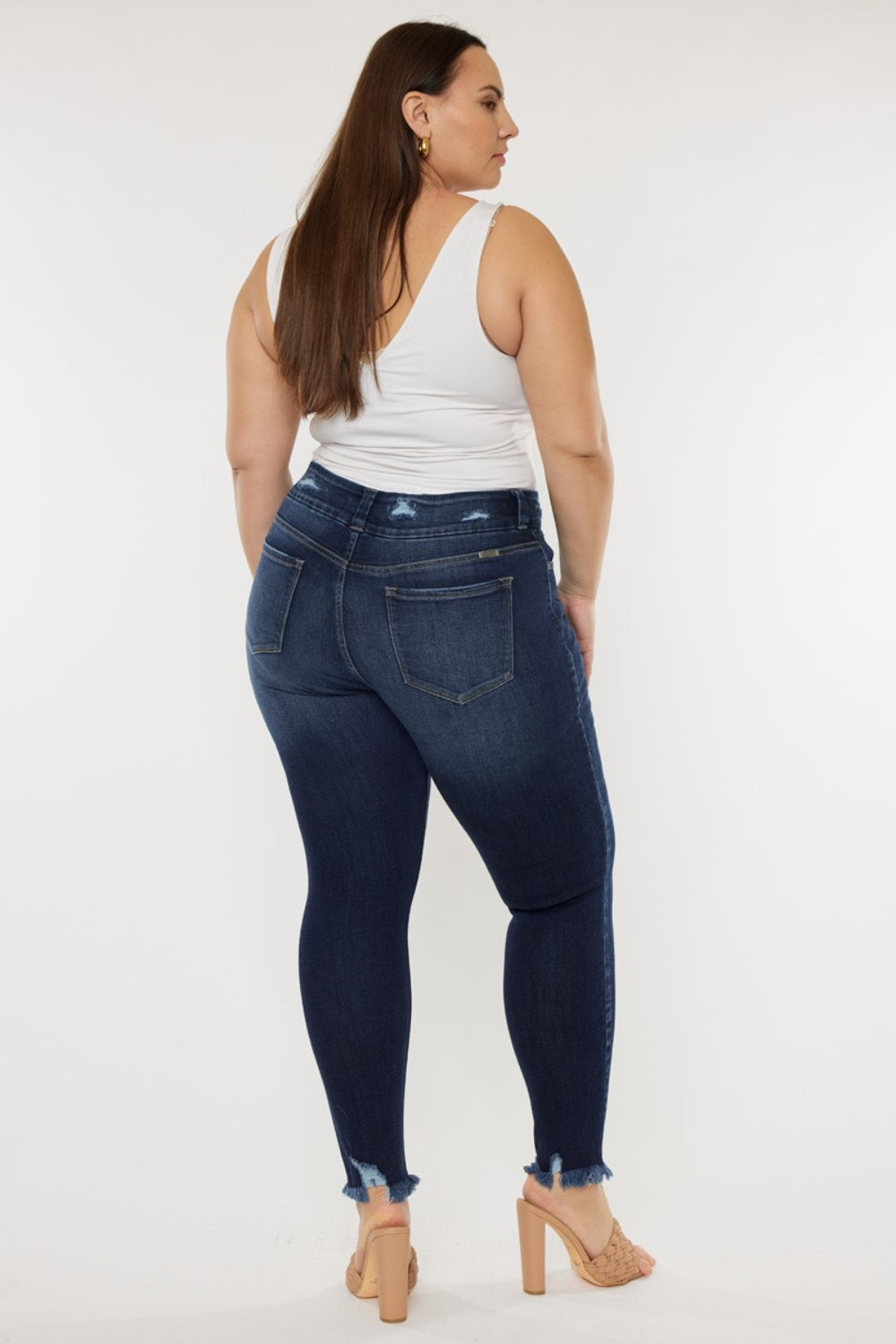 Luvin My Raw Hem High Waist Jeans (0-22W)