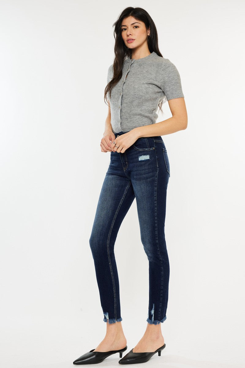 Luvin My Raw Hem High Waist Jeans (0-22W)