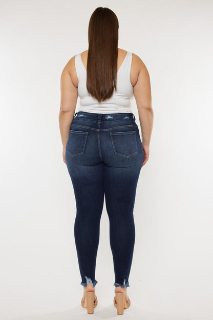 Luvin My Raw Hem High Waist Jeans (0-22W)