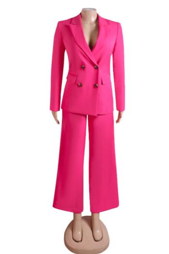 Pink Jumpsuit With Matching Blazer Set