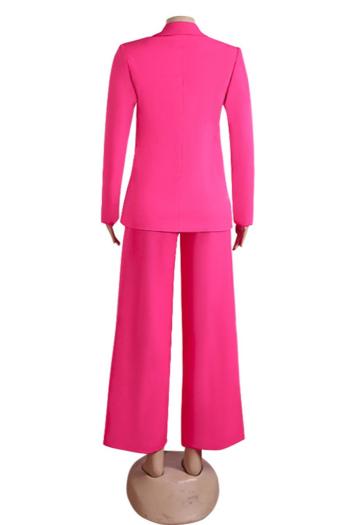 Pink Jumpsuit With Matching Blazer Set