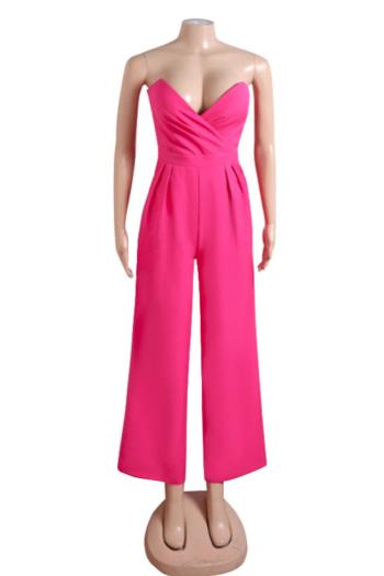 Pink Jumpsuit With Matching Blazer Set