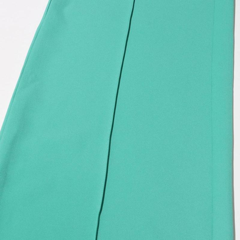 Mint Green Belted Shirt High Waist Wide Leg Pant Set