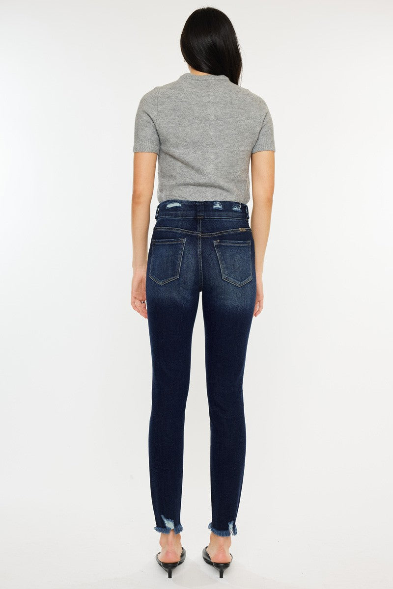 Luvin My Raw Hem High Waist Jeans (0-22W)