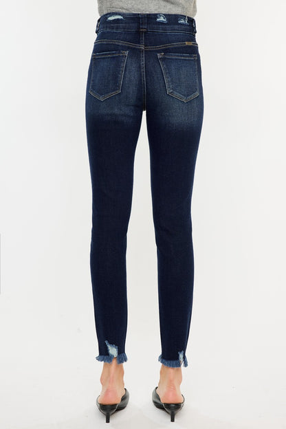 Luvin My Raw Hem High Waist Jeans (0-22W)